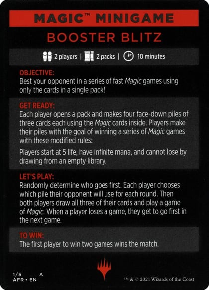 Magic Minigame: Booster Blitz, Adventures in the Forgotten Realms 1