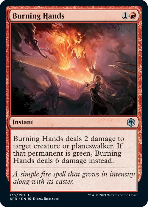 Burning Hands, Adventures in the Forgotten Realms 135