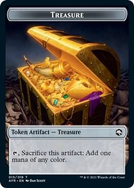 Treasure // Emblem - Lolth, Spider Queen Double-Sided Token, Adventures in the Forgotten Realms 15 // 17