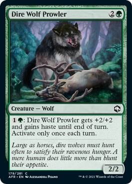 Dire Wolf Prowler, Adventures in the Forgotten Realms 179