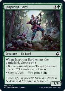 Inspiring Bard, Adventures in the Forgotten Realms 189