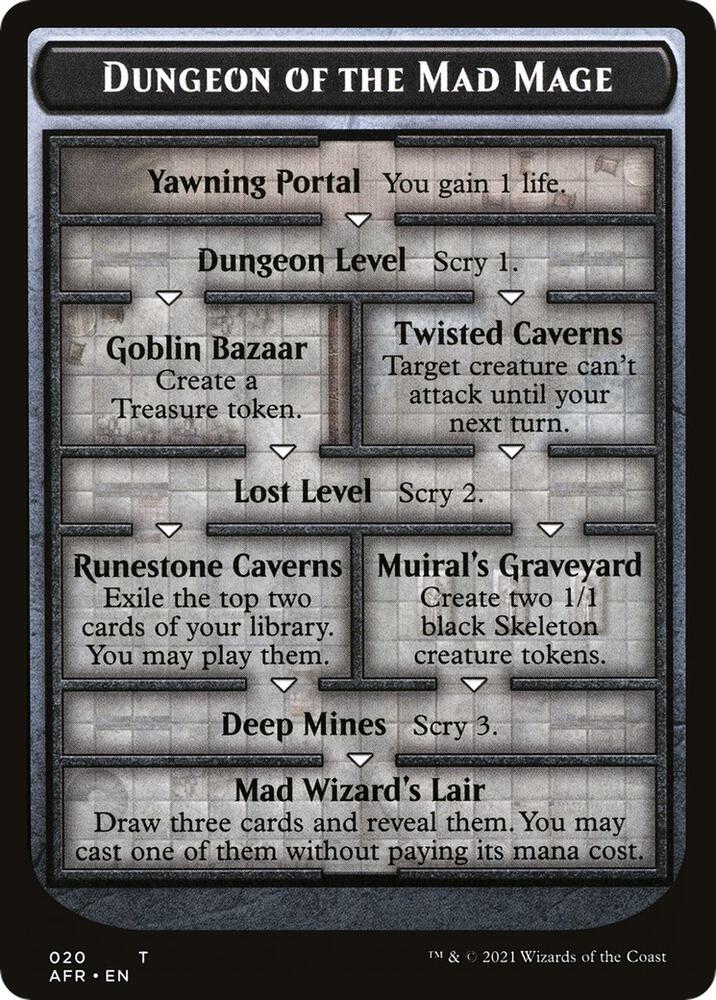 Dungeon of the Mad Mage // Tomb of Annihilation Double-Sided Token, Adventures in the Forgotten Realms 20 // 22