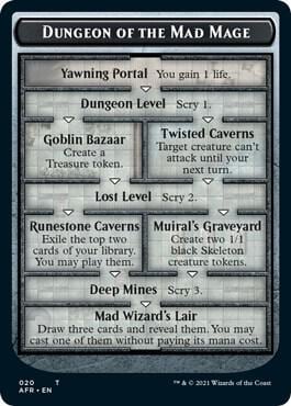 Dungeon of the Mad Mage // Goblin Double-Sided Token, Adventures in the Forgotten Realms 20 // 12