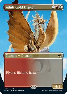 Adult Gold Dragon (Borderless), Adventures in the Forgotten Realms 297
