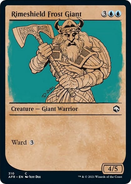 Rimeshield Frost Giant (Showcase), Adventures in the Forgotten Realms 310