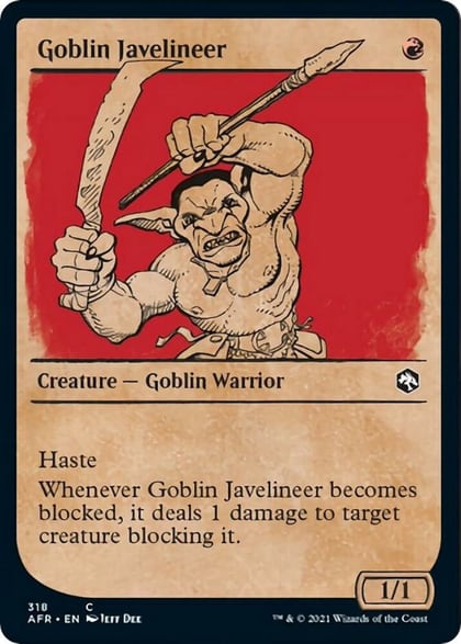Goblin Javelineer (Showcase), Adventures in the Forgotten Realms 318