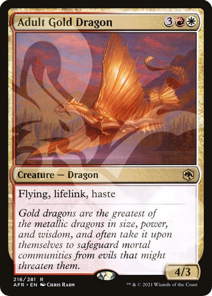 Adult Gold Dragon, AFR Ampersand Promos 216