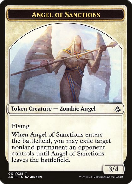Angel of Sanctions // Drake Double-Sided Token, Amonkhet 1 // 18