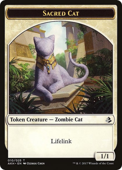 Sacred Cat // Insect Double-Sided Token, Amonkhet 10 // 19