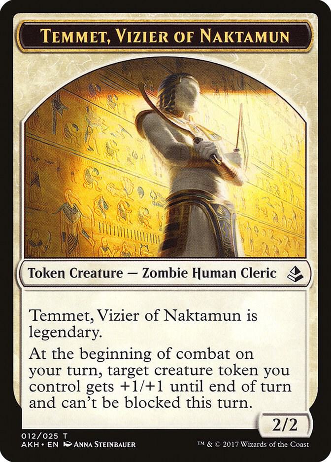 Temmet, Vizier of Naktamun Token, Amonkhet 12