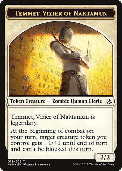 Temmet, Vizier of Naktamun Token, Amonkhet 12