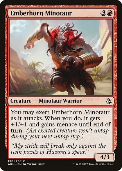 Emberhorn Minotaur, Amonkhet 130