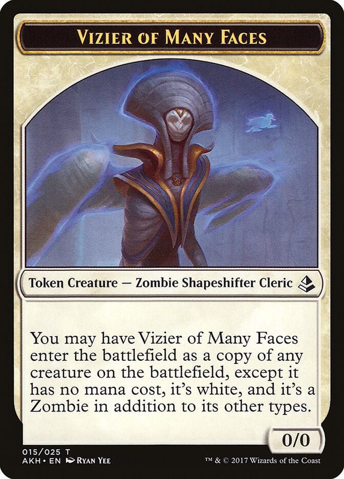Vizier of Many Faces Token, Amonkhet 15