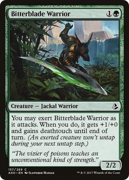 Bitterblade Warrior, Amonkhet 157