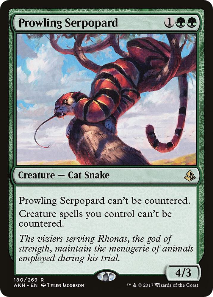 Prowling Serpopard, Amonkhet 180
