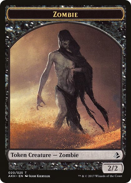 Zombie // Trueheart Duelist Token, Amonkhet 20 // 13
