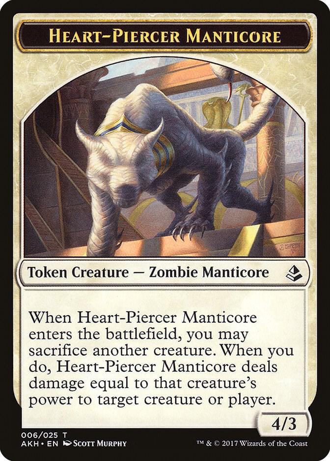 Heart-Piercer Manticore Token, Amonkhet 6