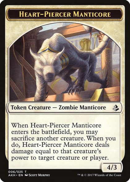 Heart-Piercer Manticore Token, Amonkhet 6