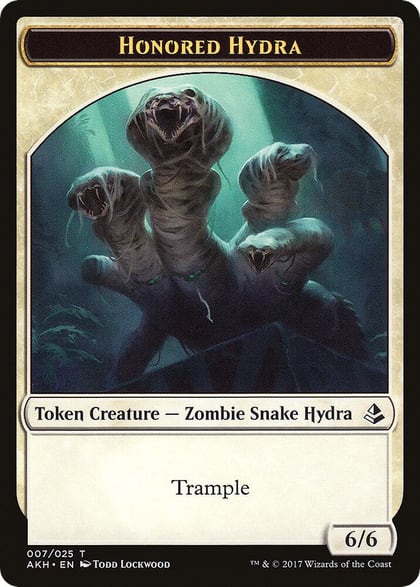 Honored Hydra // Warrior Double-Sided Token, Amonkhet 7 // 17