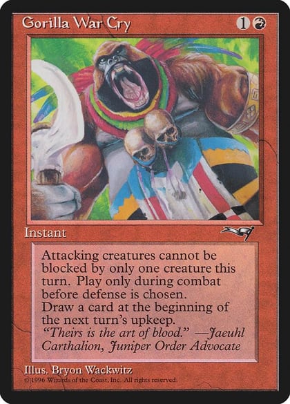 Gorilla War Cry, Alliances 109
