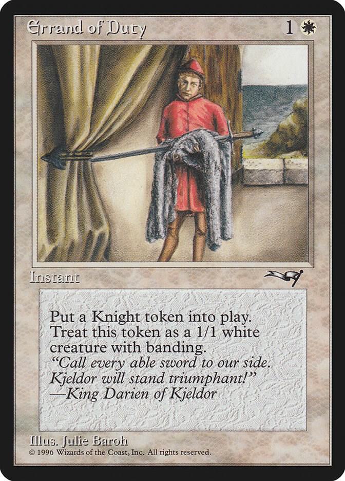 Errand of Duty (Page Holding Sword), Alliances 128