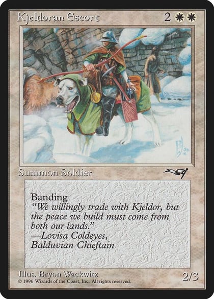 Kjeldoran Escort (Green Blanketed Dog), Alliances 134