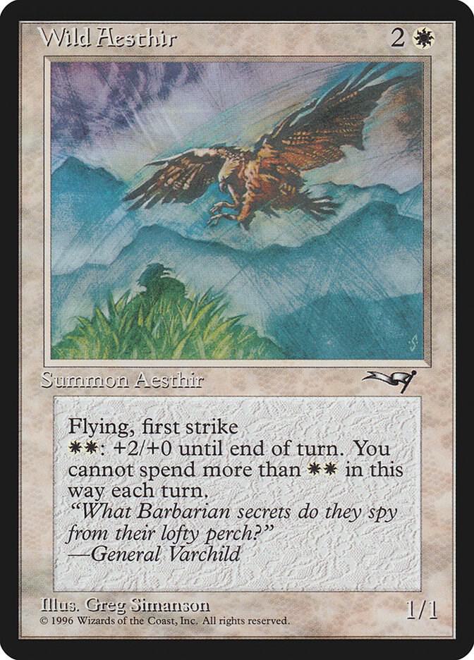 Wild Aesthir (Blue Mountains), Alliances 155