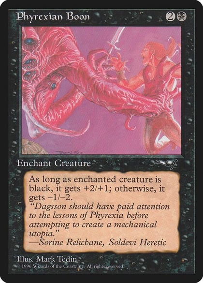 Phyrexian Boon (Man Held Aloft), Alliances 23