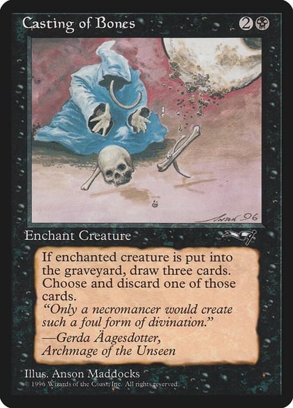 Casting of Bones (Hooded Figure), Alliances 3