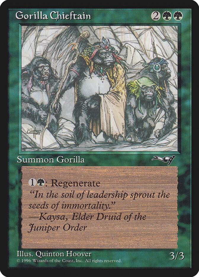 Gorilla Chieftain (4 Gorillas), Alliances 78