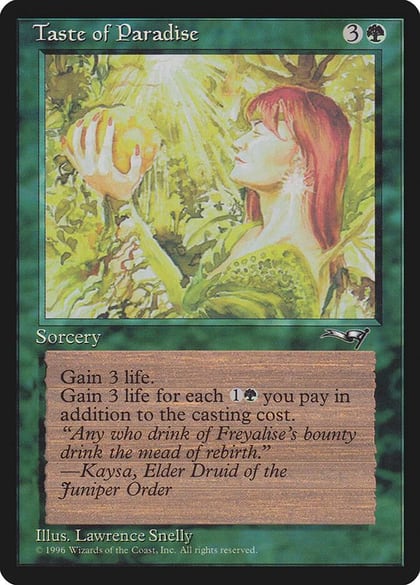Taste of Paradise (Holding Fruit), Alliances 85