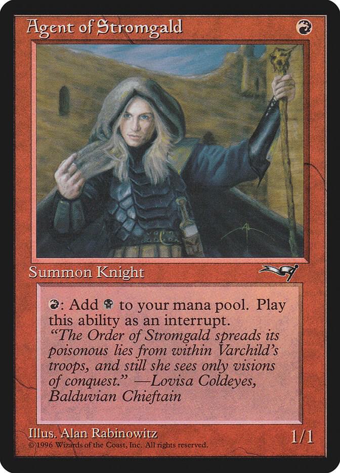 Agent of Stromgald (Woman Holding Staff), Alliances 95