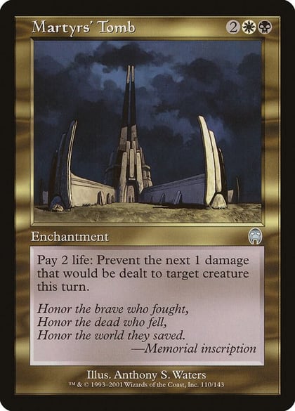 Martyrs' Tomb, Apocalypse 110