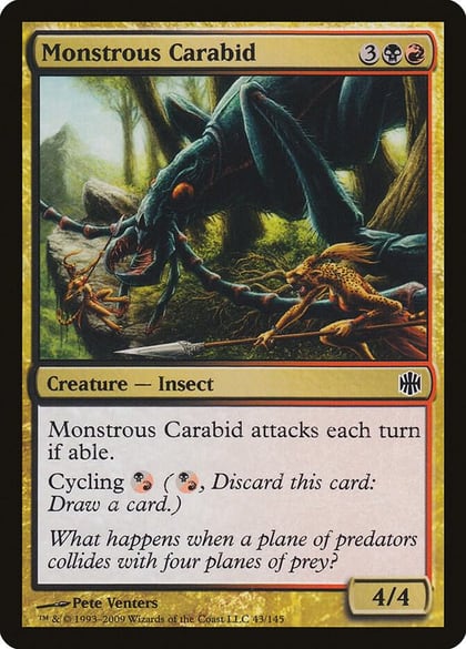 Monstrous Carabid, Alara Reborn 43