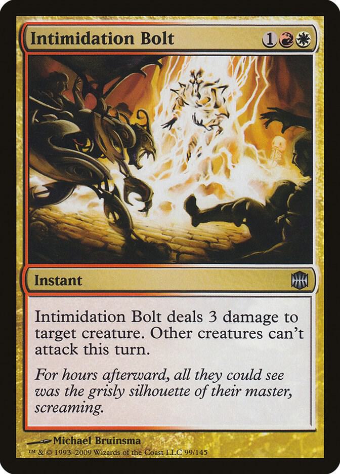 Intimidation Bolt, Alara Reborn 99