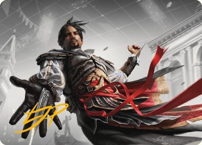 Ezio Auditore da Firenze Art Card (Gold-Stamped Signature), Art Series: Universes Beyond: Assassin's Creed 13