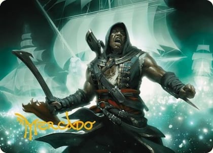 Adewale, Breaker of Chains Art Card (Gold-Stamped Signature), Art Series: Universes Beyond: Assassin's Creed 14