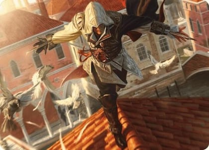Ezio, Blade of Vengeance Art Card, Art Series: Universes Beyond: Assassin's Creed 19