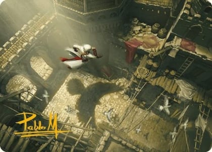 Rooftop Bypass Art Card (Gold-Stamped Signature), Art Series: Universes Beyond: Assassin's Creed 20