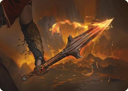The Spear of Leonidas Art Card, Art Series: Universes Beyond: Assassin's Creed 4