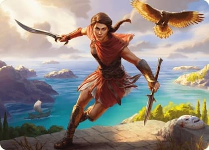 Kassandra, Eagle Bearer Art Card, Art Series: Universes Beyond: Assassin's Creed 6