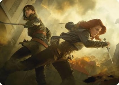 Mary Read and Anne Bonny Art Card, Art Series: Universes Beyond: Assassin's Creed 7