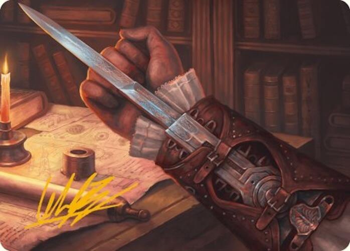 Hidden Blade Art Card (Gold-Stamped Signature), Art Series: Universes Beyond: Assassin's Creed 9
