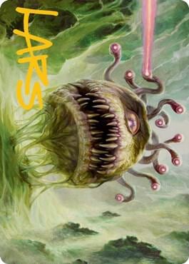 Beholder Art Card (Gold-Stamped Signature), Art Series: Adventures in the Forgotten Realms 1