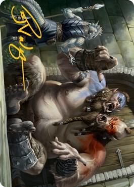 Ettin Art Card (Gold-Stamped Signature), Art Series: Adventures in the Forgotten Realms 13