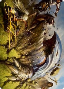 Bulette Art Card (Gold-Stamped Signature), Art Series: Adventures in the Forgotten Realms 16