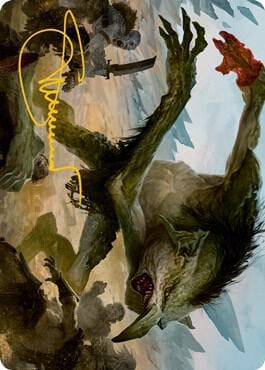 Troll Art Card (Gold-Stamped Signature), Art Series: Adventures in the Forgotten Realms 21