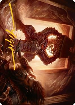 Xorn Art Card (Gold-Stamped Signature), Art Series: Adventures in the Forgotten Realms 23