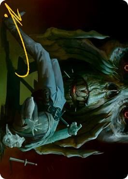 Power Word Kill Art Card (Gold-Stamped Signature), Art Series: Adventures in the Forgotten Realms 35