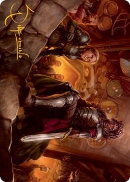 Veteran Dungeoneer Art Card (Gold-Stamped Signature), Art Series: Adventures in the Forgotten Realms 36